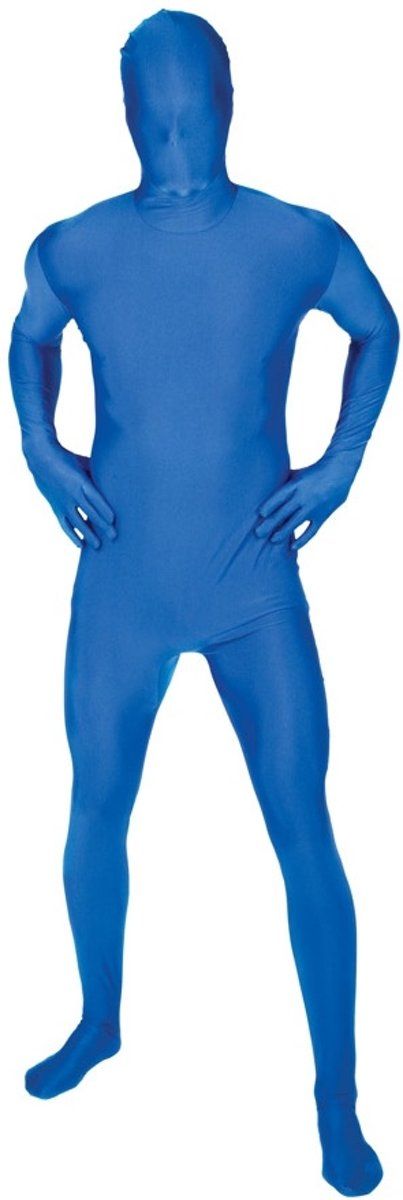 Vegaoo Blauwe M Suit second skin outfit voor volwassenen - Verkleedkleding - 152/160