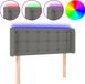vidaXL LED Headboard - 93x16x78/88 cm - Fabric - Dark Grey
