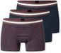 SCHIESSER Short Jongens 3-Pack Gestreept Katoen/Elastaan Assorti 17 Maat 152