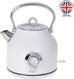 Adler AD-1346w Waterkoker met Thermometer - Wit - 1.7 Liter - Metaal