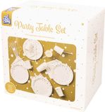 Paperdreams Party table set - Gold/white