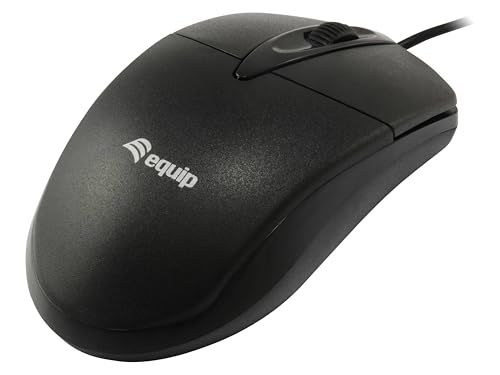 Equip Optische Tafelmuis Muis, Kabel, Zwart