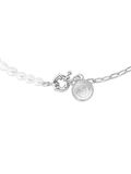 SINGULARU - Ketting Chic Pearl. Staal met 18 kt goud verguld en motief van zoetwaterparels. Sieraden voor vrouwen