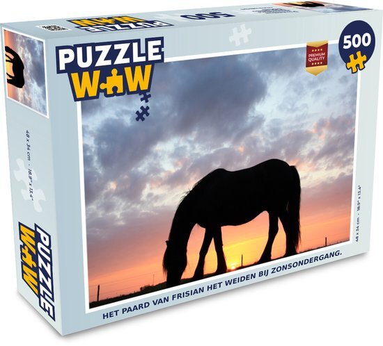 MuchoWow Puzzel Paarden - Zon - Weiland - Legpuzzel - Puzzel 500 stukjes