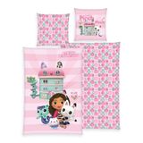 HERDING Gabby's Dollhouse Kinderbeddengoed Katoen Roze 140x200 cm