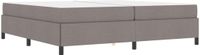 vidaXL Boxspringbed Taupe 200 x 200 cm Stof