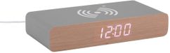 Karlsson Retro Flat LED Wekker - Muisgrijs - 16.1x7.6x3cm