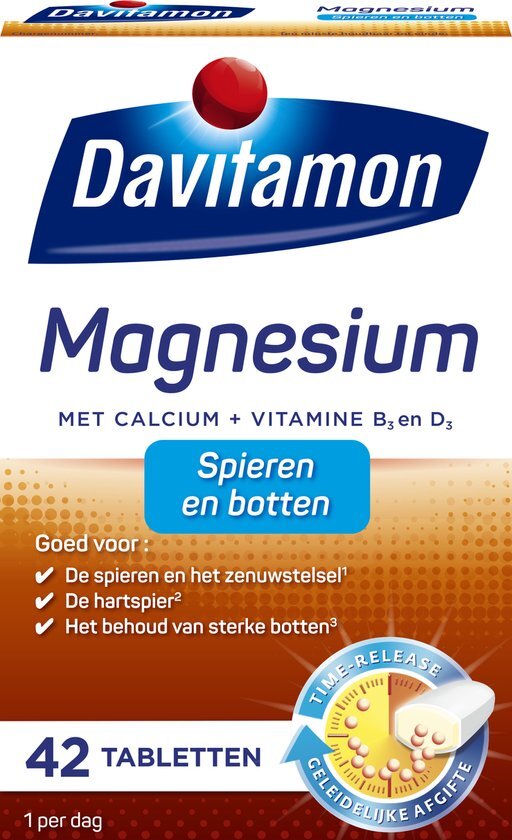 Davitamon Magnesium spieren en botten 42 tabletten