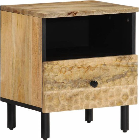 vidaXL Nachtkastje 40x33x46 cm massief mangohout