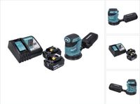 Makita DBO 180 RG ponceuse excentrique sans fil 18 V 125 mm + 2x batterie 6,0 Ah + chargeur