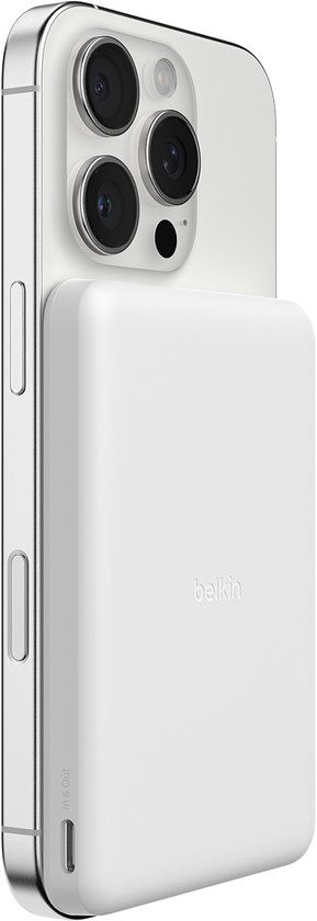 Belkin Slim Magnetic Power Bank 5000 mAh – Wit