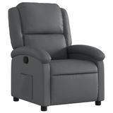 VidaXL Relaxfauteuil grijs kunstleer