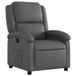 VidaXL Relaxfauteuil grijs kunstleer