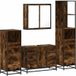 Maison Exclusive - Ensemble de meubles de salle de bain 4 pièces en bois composite chêne fumé