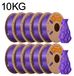 PLA filament standard - filament pour imprimante 3D 1,75 mm - faible retrait - convient aux imprimantes 3D FDM et stylos 3D - proprement enroulé - violet profond, 10 kg