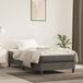 Maison Exclusive - Cadre de lit avec sommier tapissier, gris foncé, 90 x 200 cm, velours
