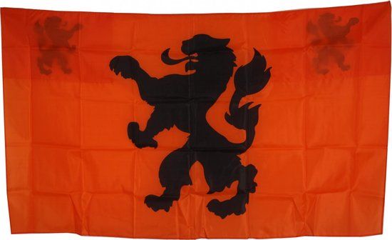 Top1Toys Edco Eindhoven BV Cape Vlag Oranje/Zwart 90 x 150 cm Polyester