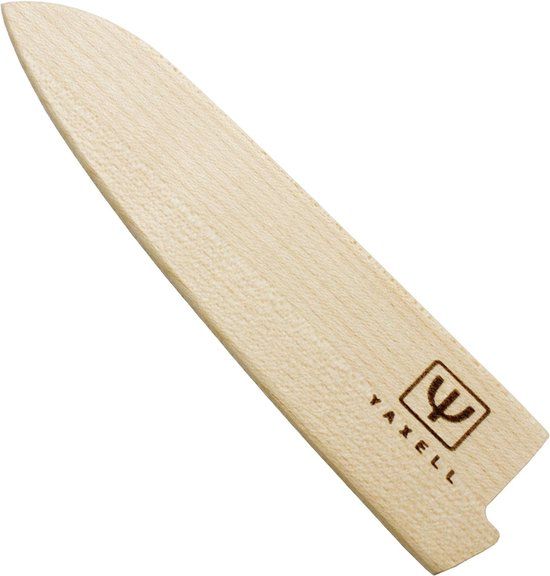Yaxell Kantana mesbeschermer voor universeelmes 12 cm, eikenhout