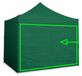 ALU Premium Paroi latérale pour tonnelle pliante 4m - Vert