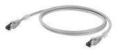 Weidmüller IE-C6FP8LD0004M40M40-D Câble réseau gris 0,4 m Cat6a S/FTP