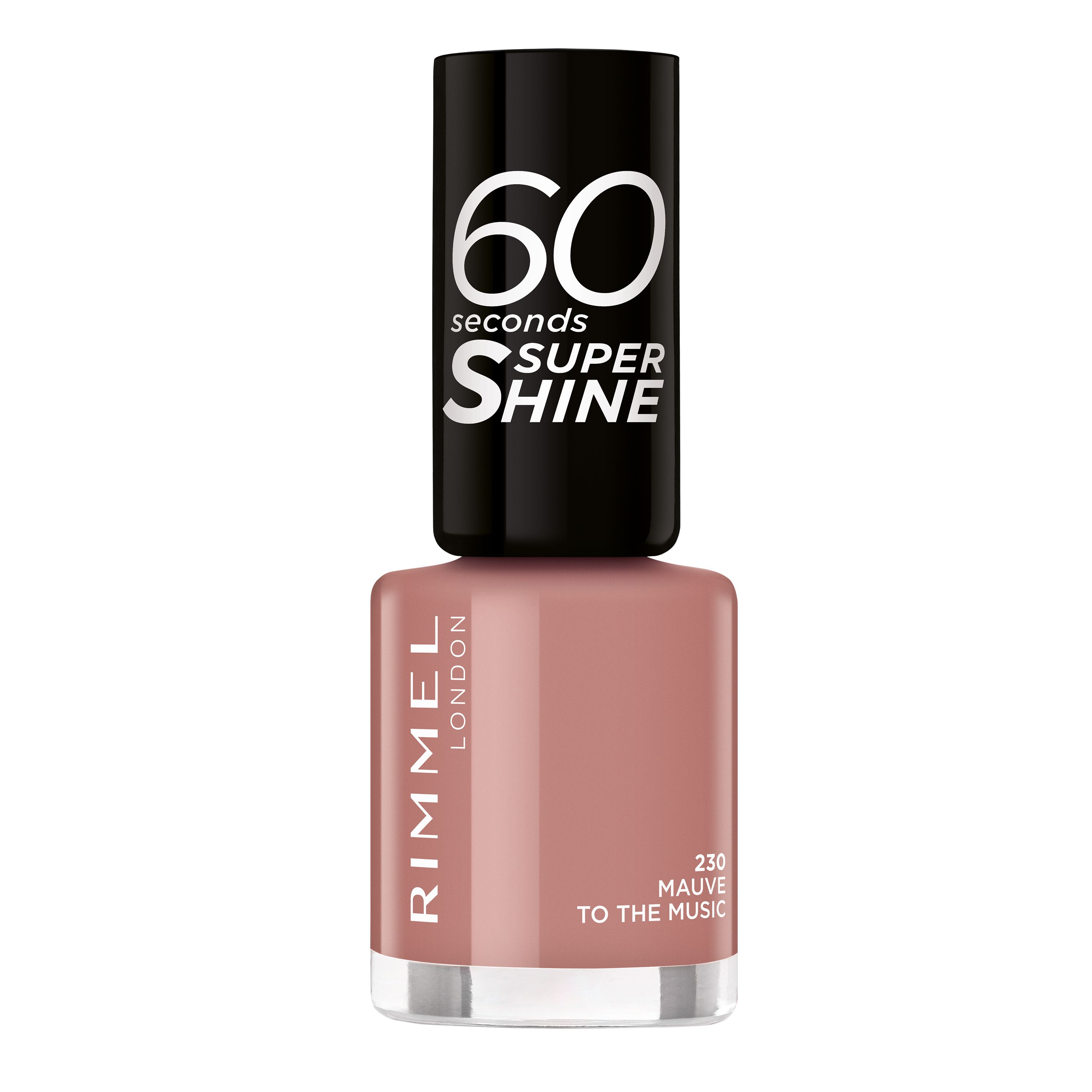 Rimmel 60 Seconds Super Shine Nagellak - 230 Mauve To The Music 8ml
