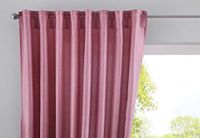 Gordijn Cationic Gordijn verborgen lussen JENA HxB 225x140 cm oudroze ondoorzichtig linnenlook gordijn gemêleerd gordijnband met embrasses