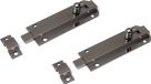 Dulimex B.V. Profielschuif / rolschuiven - 2x - staal vernikkeld - 4 x 2,5 cm - deurbeveiliging