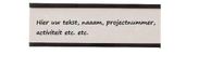 Legamaster magnetische etikethouder 20x60mm zwart