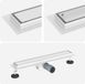Doucheafvoer 2 en 1 Argent 50 cm Acier inoxydable 304