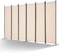 VEVOR Scheidingsscherm 311cm 6 Panelen Kantoor Beige Privacyscherm