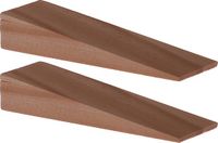 Deltafix Deurwig - 2x - hout - 7 x 1,2 cm - deurstopper