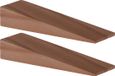 Deltafix Deurwig - 2x - hout - 7 x 1,2 cm - deurstopper