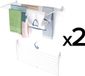 Foxydry 2x Fold 116 cm DOWN Sèche-linge mural - Blanc