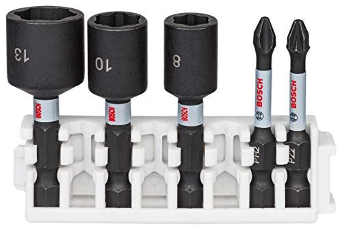 Bosch Professional Impact Control Schroefbit- en Doppenset - 5-delig - Pick and Click