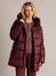 Yest manteau d'hiver - rouge foncé