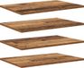 vidaXL Boekenplank Bord 3-laags 4 st 60 x 40 x 1,5 cm Bewerkt Hout