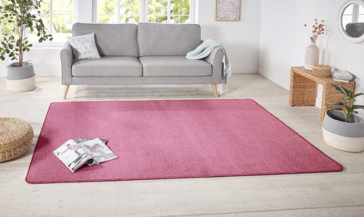 Hanse Home Effen vloerkleed Nasty - lichtroze 67x120 cm