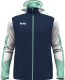 Jako Dynamic Jas Met Kap Dames - Marine / Wit / Munt | Maat: M