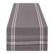 DII Franse streep eettafel collectie boerderij stijl tafelloper, 35x274 cm, grijs Chambray