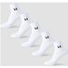 MyProtein MP Unisex Enkelsokken (5 Stuks) - Wit - UK 6-8