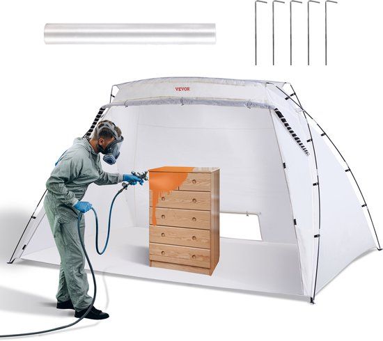Vevor Grote Verfcabine Verftent - Wit