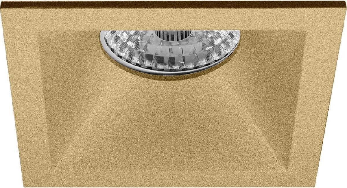 Qualu Spot Armatuur GU10 - Proma Pollon Pro - Inbouw Vierkant - Mat Goud - Aluminium - Verdiept - 82mm