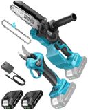 Merkloos 2-in-1 Mini Kettingzaag en Tuinschaar Set