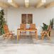 Prolenta Maison Exclusive - Ensemble de jardin pour 5 personnes, en bois d'acacia massif, couleur marron