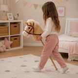 Sweety Toys 14057 Steekpaard met geluidsfunctie zonder wielen en handgrepen voor Hobby Horsing toernooien