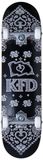 KFD Uniseks bandana skateboard voor volwassenen, zwart, 8 inch