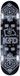 KFD Uniseks bandana skateboard voor volwassenen, zwart, 8 inch