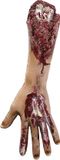 Widmann - Horror Attribuut Afgerukte Arm - Rood, Huidskleur - Halloween - Verkleedkleding