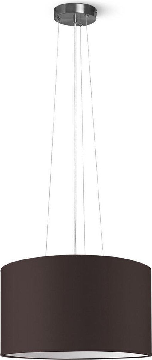 Home Sweet Home Hanglamp - - verlichtingspendel inclusief lampenkap - moderne pendellamp - 1 lichts - Ø 40 cm lengte 100cm - geschikt voor E27 LED lampe - bruin