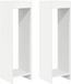 vidaXL Plantenstandaard 2 st wit 30 x 30 x 100 cm bewerkt hout